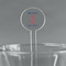 Chic Beach House 5.5" Round Plastic Stir Sticks - Clear