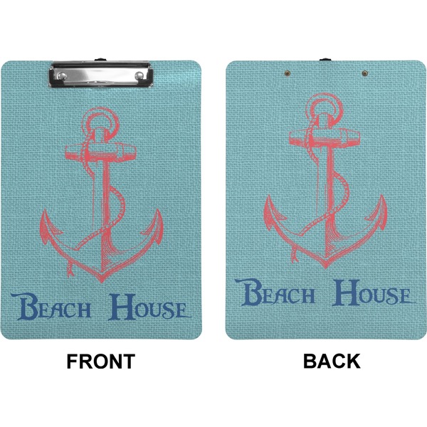 Chic Beach House Clipboard (Letter) (Front + Back)