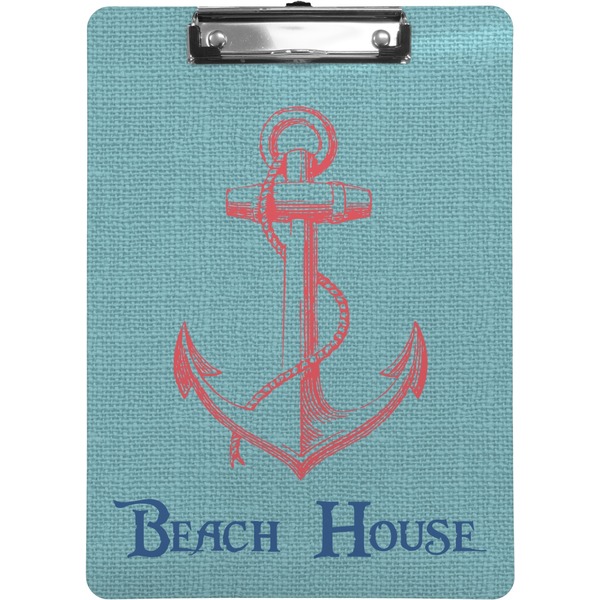 Custom Chic Beach House Clipboard (Letter Size)