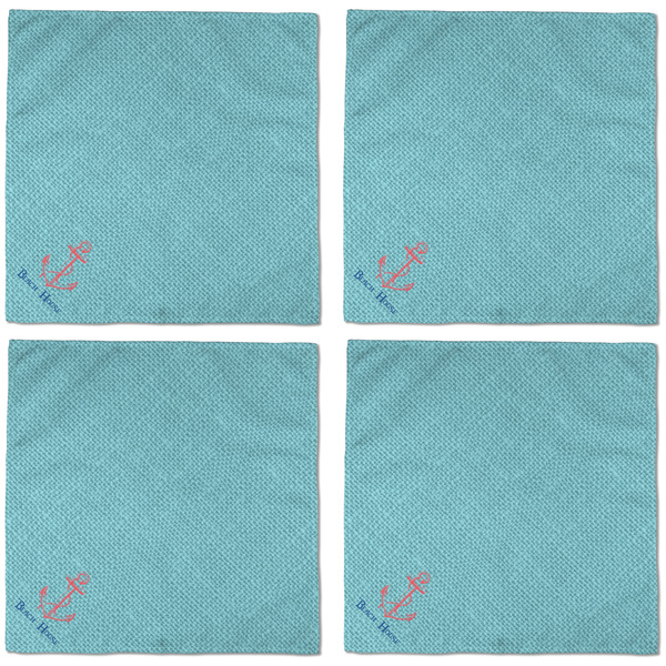 Chic Beach House Cloth Napkins - Personalized Dinner (APPROVAL) Set of 4