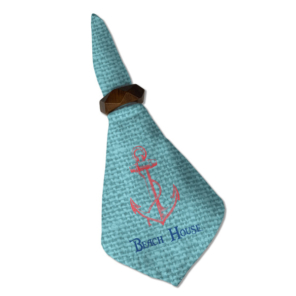 Chic Beach House Cloth Napkins - Personalized Dinner (Folded in Ring) (MAIN)