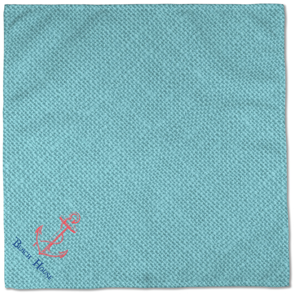 Chic Beach House Cloth Napkins - Personalized Dinner (Full Open)