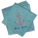 Chic Beach House Cloth Cocktail Napkins - Set of 4