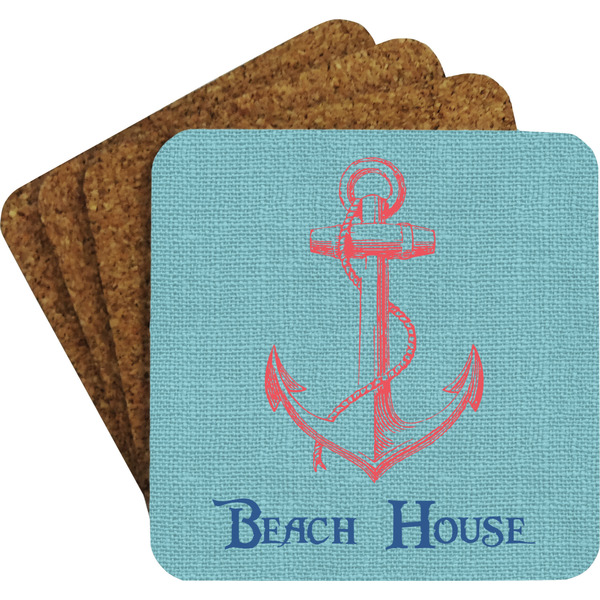 Chic Beach House Coaster Set (Personalized)