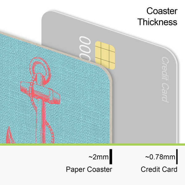 Chic Beach House Coaster Thickness
