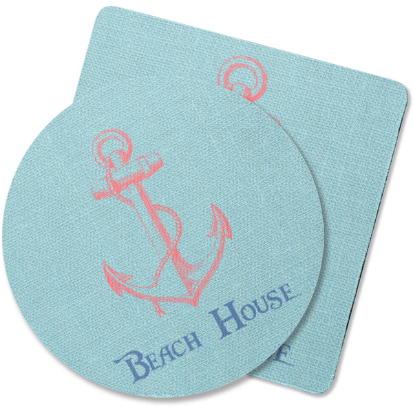 Custom Chic Beach House Rubber Backed Coaster