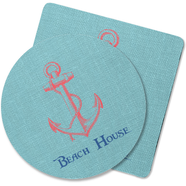 Custom Chic Beach House Rubber Backed Coaster
