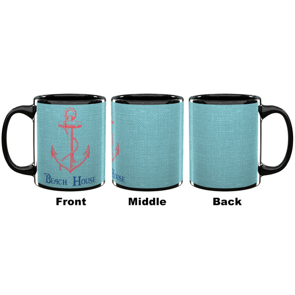 Chic Beach House Coffee Mug - 11 oz - Black APPROVAL