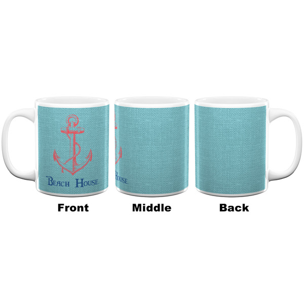 Chic Beach House Coffee Mug - 11 oz - White APPROVAL