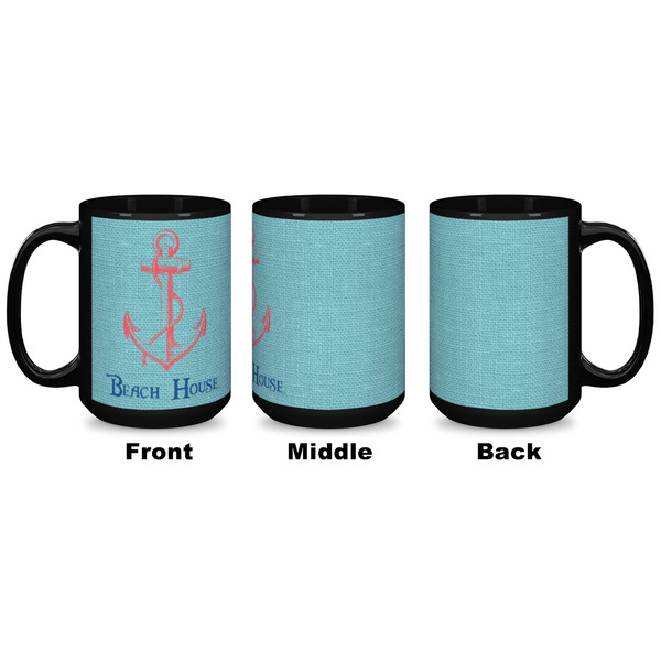 Chic Beach House Coffee Mug - 15 oz - Black APPROVAL