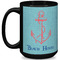 Chic Beach House Coffee Mug - 15 oz - Black Full