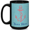 Chic Beach House 15 Oz Coffee Mug - Black