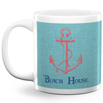 Chic Beach House 20 Oz Coffee Mug - White