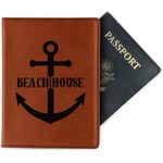 Chic Beach House Passport Holder - Faux Leather - Single Sided