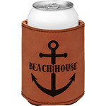 Chic Beach House Leatherette Can Sleeve - Single Sided