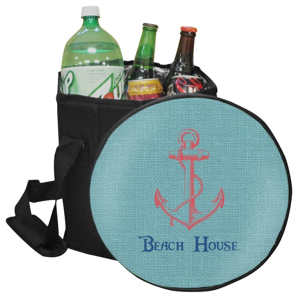 Custom Chic Beach House Collapsible Cooler & Seat