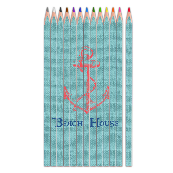 Custom Chic Beach House Colored Pencils