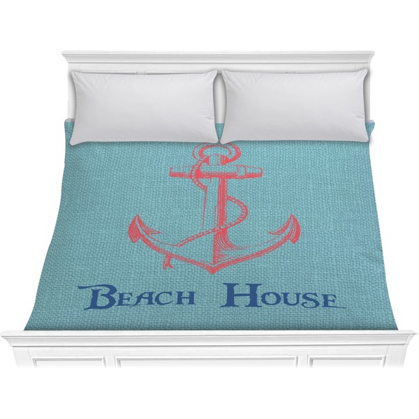 Custom Chic Beach House Comforter - King