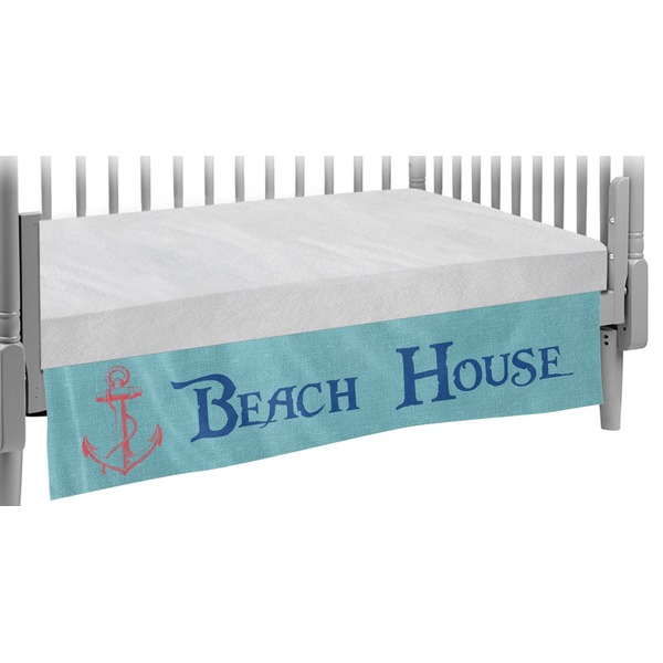 Custom Chic Beach House Crib Skirt