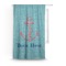 Chic Beach House Curtain With Window and Rod