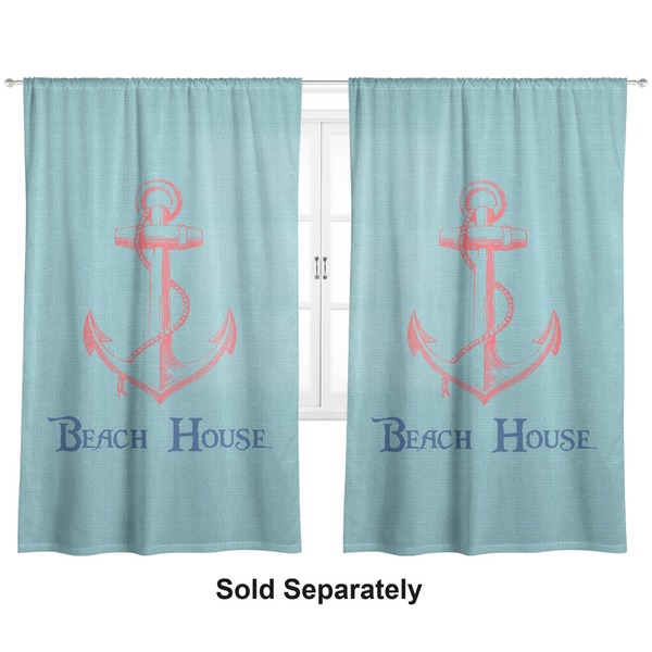 Custom Chic Beach House Curtain Panel - Custom Size