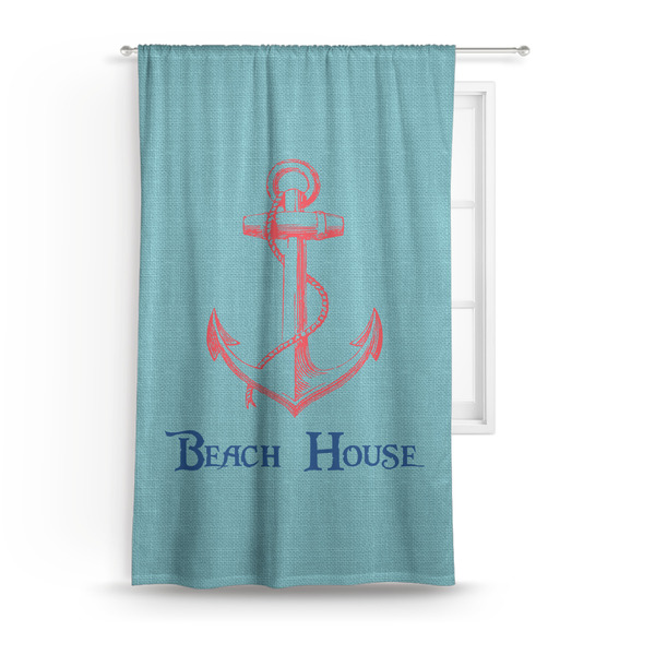 Custom Chic Beach House Curtain Panel - Custom Size