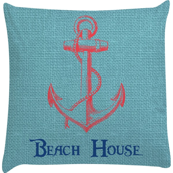 Custom Chic Beach House Decorative Pillow Case