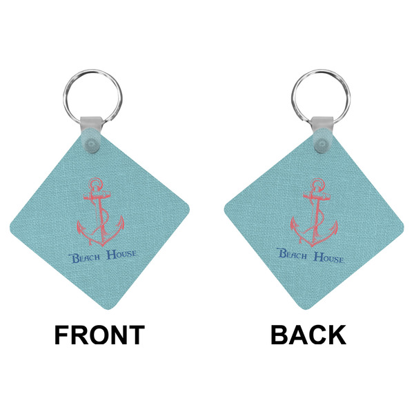Chic Beach House Diamond Keychain (Front + Back)