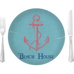 Chic Beach House 10" Glass Lunch / Dinner Plates - Single or Set