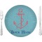 Chic Beach House 10" Glass Lunch / Dinner Plates - Single or Set