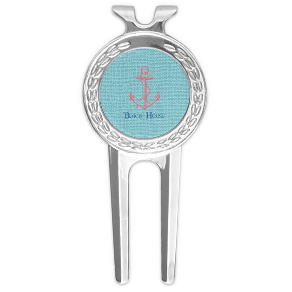 Custom Chic Beach House Golf Divot Tool & Ball Marker