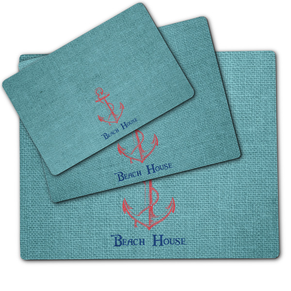 Chic Beach House Dog Food Mat - MAIN (sm, med, lrg)