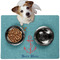 Chic Beach House Dog Food Mat - Medium LIFESTYLE