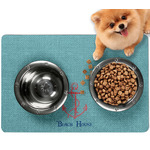 Chic Beach House Dog Food Mat - Small