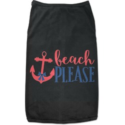 Chic Beach House Black Pet Shirt