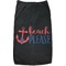 Chic Beach House Black Pet Shirt - S