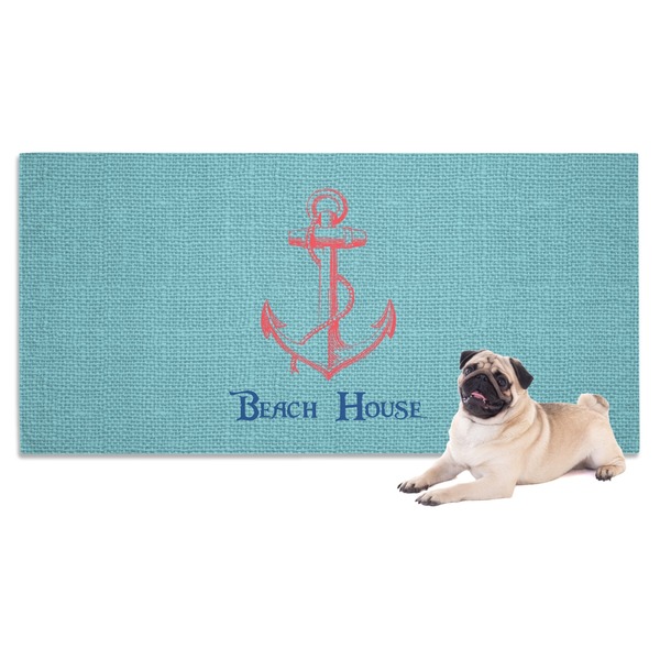 Custom Chic Beach House Dog Towel