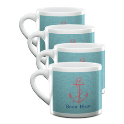 Chic Beach House Double Shot Espresso Cups - Set of 4