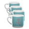 Chic Beach House Double Shot Espresso Mugs - Set of 4 Front