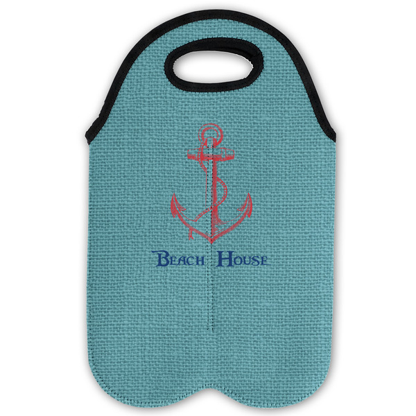 Chic Beach House Double Wine Tote - Flat (new)