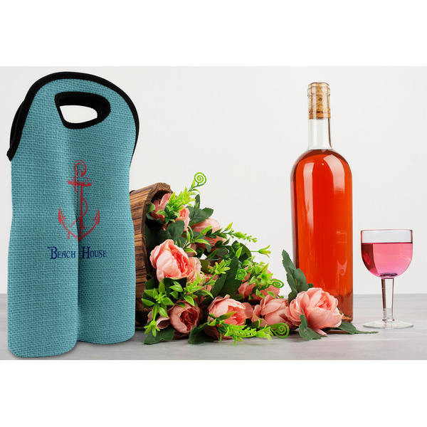 Chic Beach House Double Wine Tote - LIFESTYLE (new)