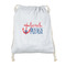 Chic Beach House Drawstring Backpack - Sweatshirt Fleece