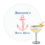 Chic Beach House Printed Drink Topper - 3.25"