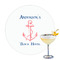 Chic Beach House Printed Drink Topper - 3.25"