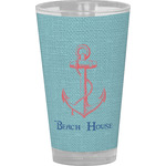 Chic Beach House Pint Glass - Full Color