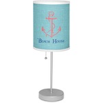 Chic Beach House Lamp with Drum Shade