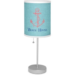 Chic Beach House 7" Drum Lamp with Shade