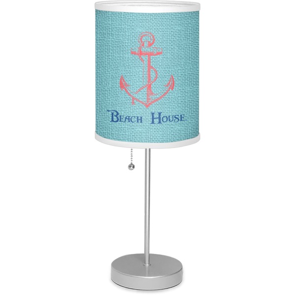 Custom Chic Beach House 7" Drum Lamp with Shade