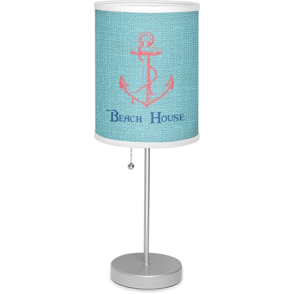 Custom Chic Beach House Lamp with Drum Shade