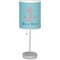 Chic Beach House Lamp with Drum Shade